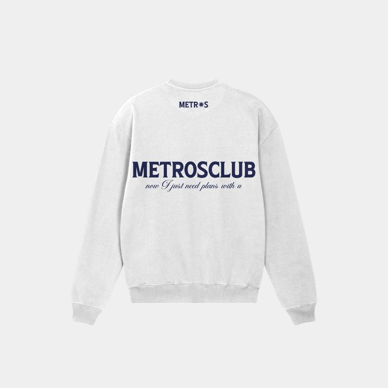 BLISS WHITE CREWNECK