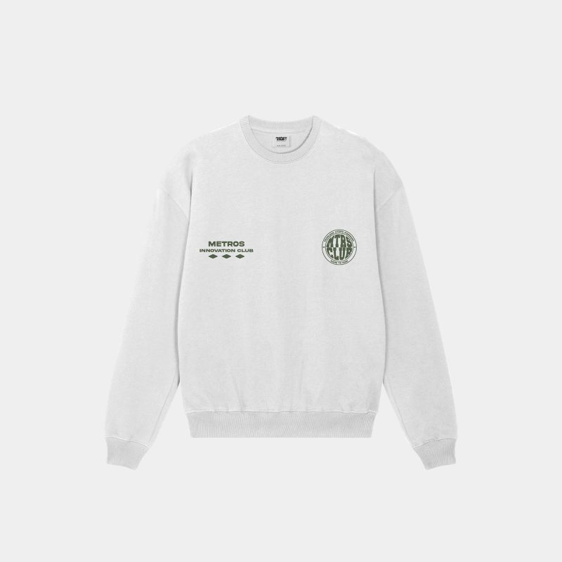 VERTICAL WHITE CREWNECK