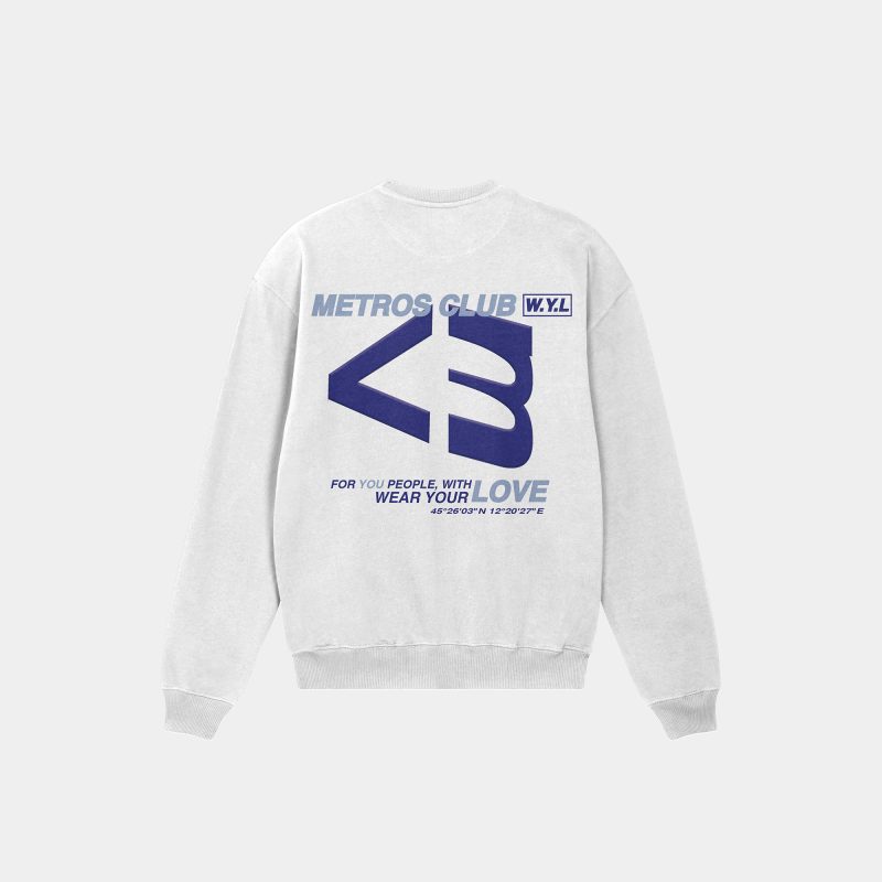 WYL WHITE CREWNECK
