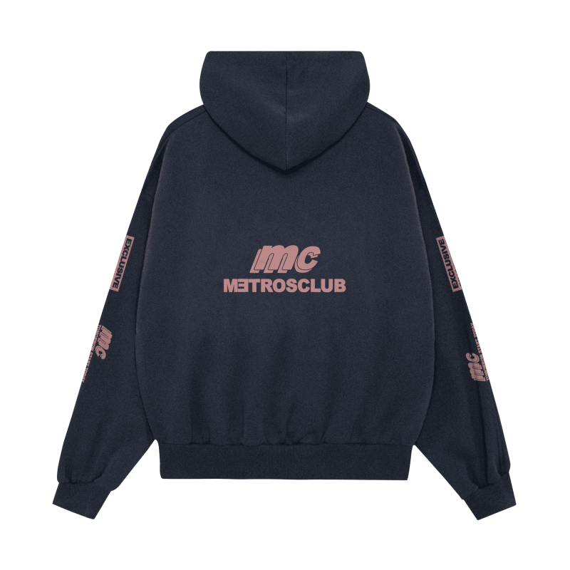 ELITE NAVY-PINK HOODIE
