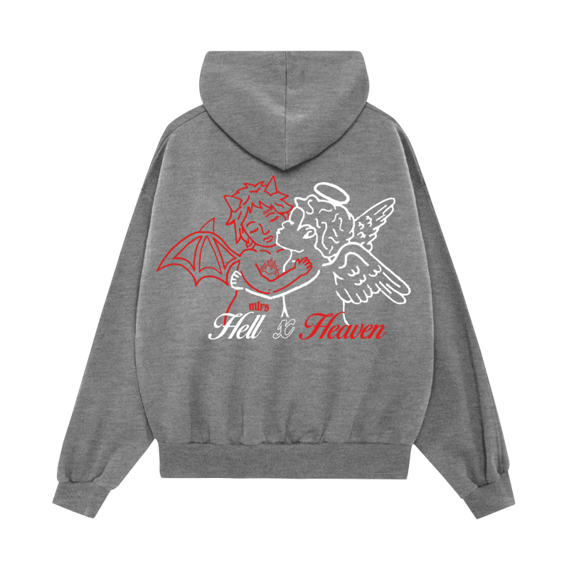 DIVIDE GREY HOODIE