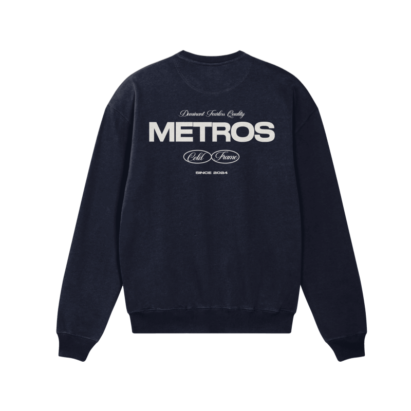 DOMINANT NAVY CREWNECK