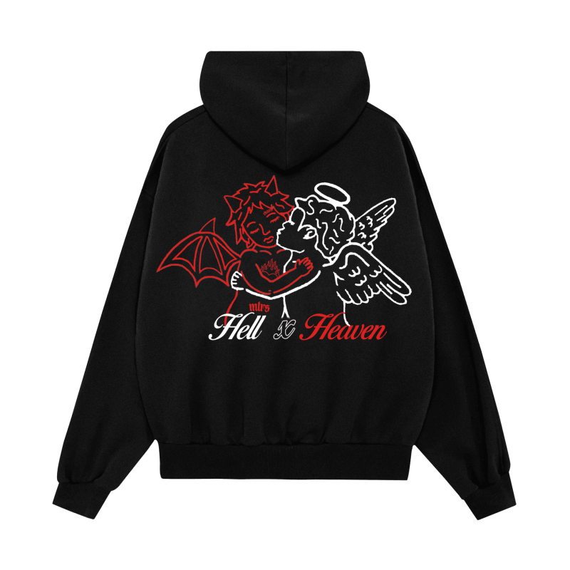 DIVIDE BLACK HOODIE