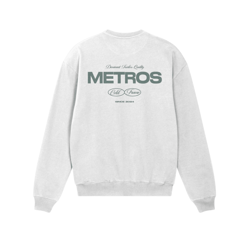 DOMINANT WHITE CREWNECK