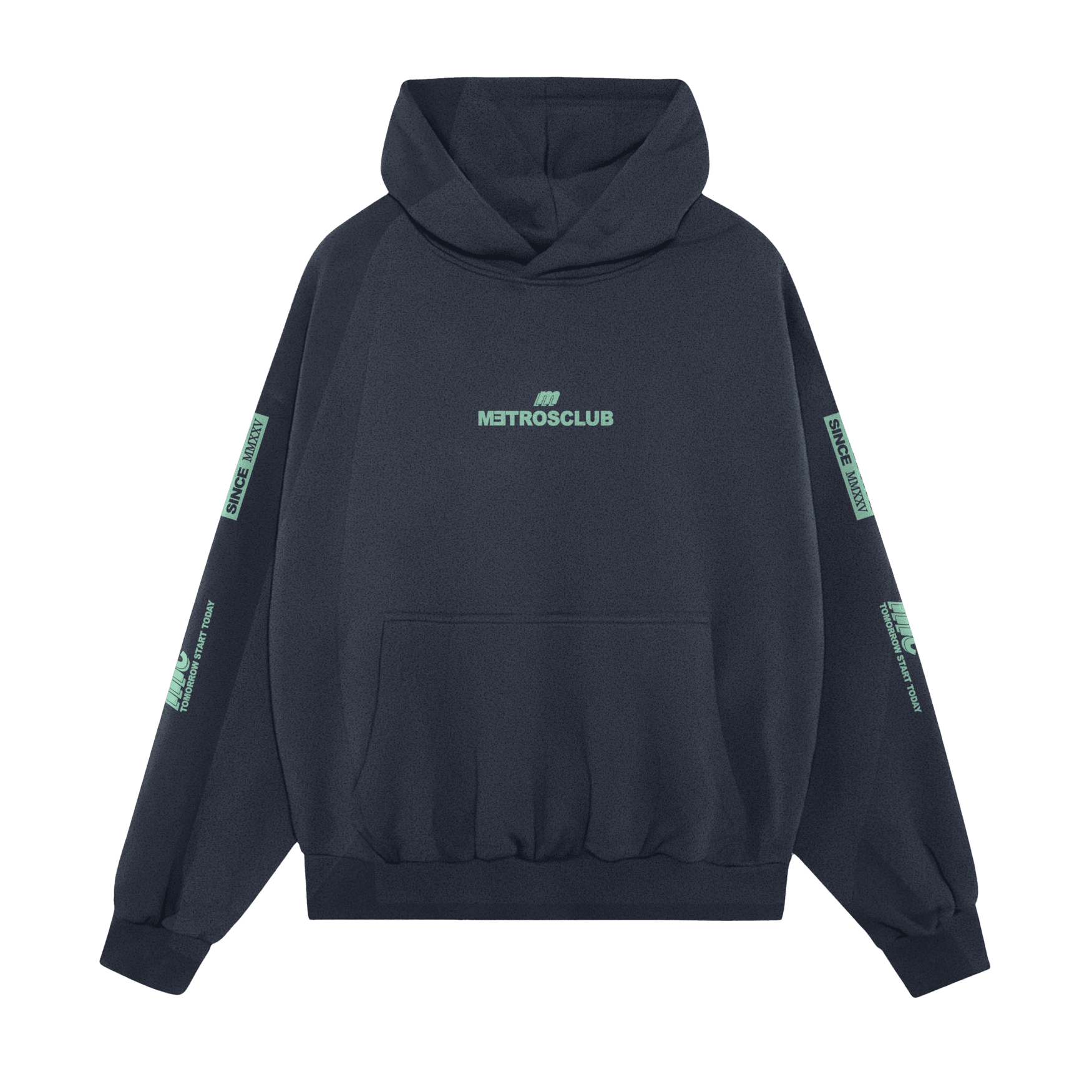 ELITE NAVY-MINT HOODIE - Imagen 2