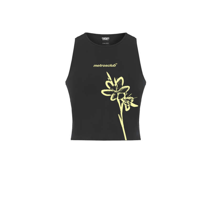 FLOWER BLACKYELLOW TOP