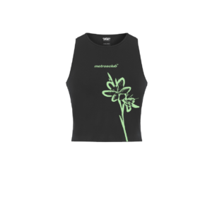 FLOWER BLACKGREEN TOP