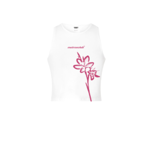 FLOWER WHITEPINK TOP