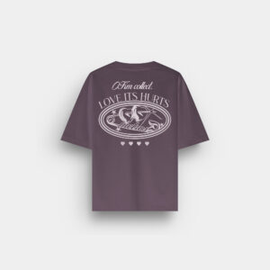 LOVE HURT PLUM TEE