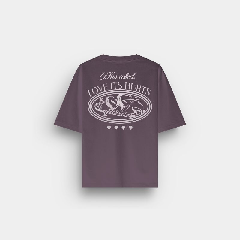 LOVE HURT PLUM TEE